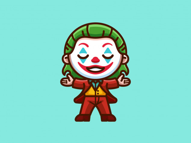 Cute Joker HD Background 1600x1200px