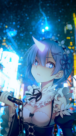 Rem Android Wallpaper Image 3615x6427px