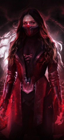 Scarlet Witch Mobile Background 1501x3250px