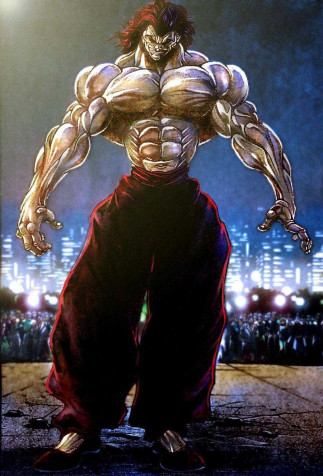 Yujiro Hanma Android Wallpaper Image 900x1326px