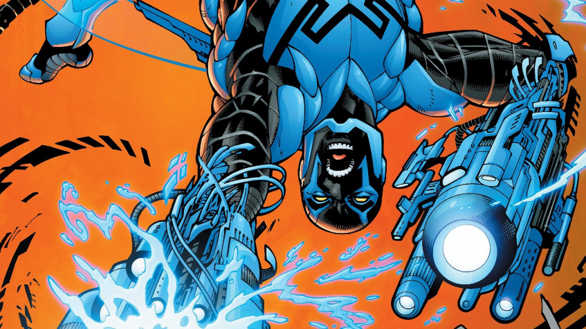 Blue Beetle Full HD 1080p Wallpaper 1920x1080px