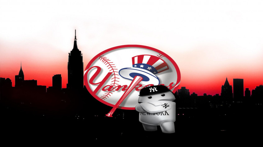 Yankees Logo Full HD 1080p Wallpaper 1920x1080px