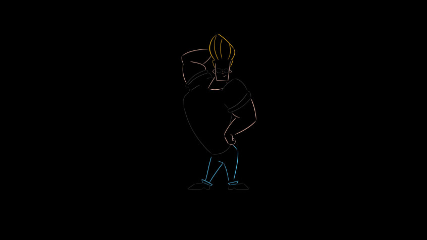 Johnny Bravo 4k UHD Wallpaper 3840x2160px