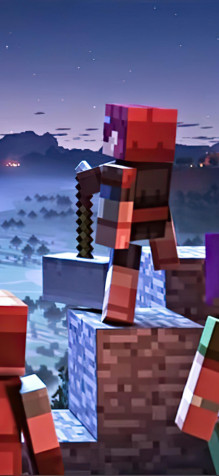 Minecraft Dungeons iPhone 11 Pro Wallpaper 1125x2436px