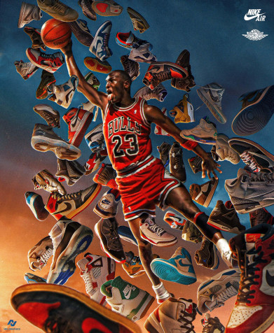 Air Jordan iPhone Background 1920x2337px