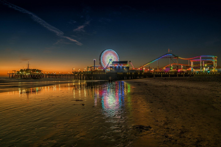 Santa Monica Pier Desktop Background 2048x1366px