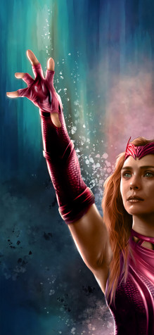 Scarlet Witch Mobile Wallpaper 1280x2774px