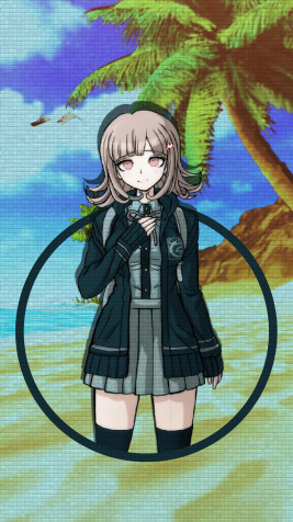 Chiaki Nanami iPhone Background Image 1080x1920px