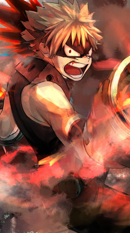 Katsuki Bakugo 4k Phone Wallpaper 2160x3840px