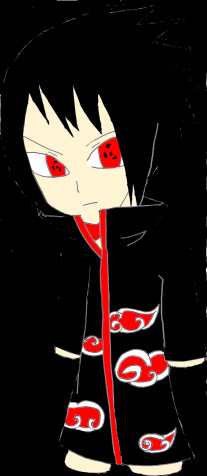 Sasuke Chibi Phone Background Image 1280x2931px