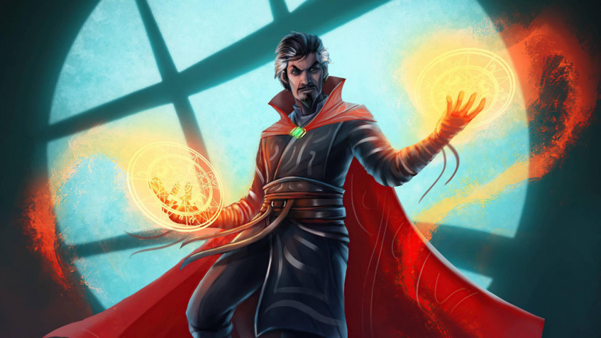 Aesthetic Dr Strange Full HD 1080p Wallpaper 1920x1080px