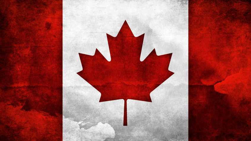 Canada Flag Full HD 1080p Wallpaper 1920x1080px