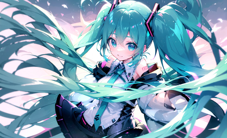 Hatsune Miku Desktop Background 1928x1176px