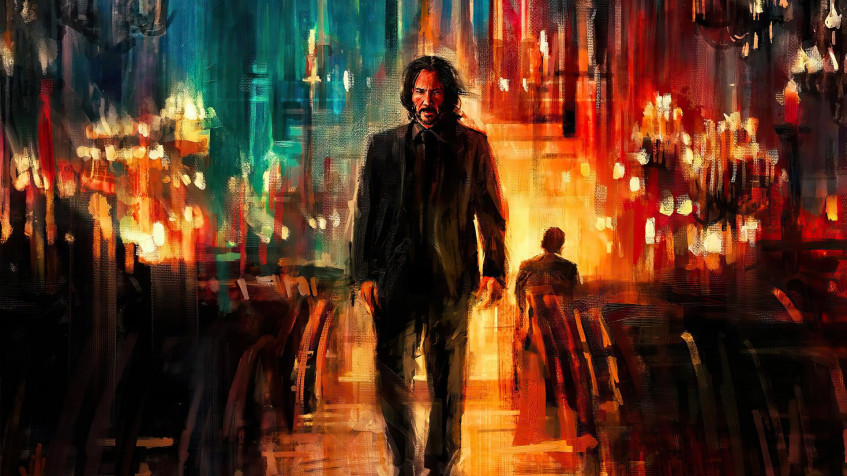 John Wick Full HD 1080p Wallpaper 1920x1080px