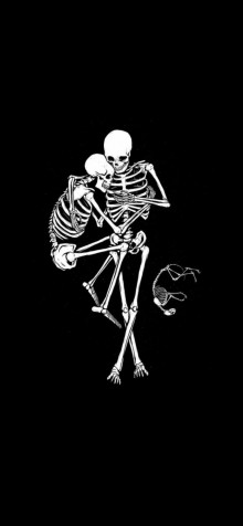 Skeleton Phone Background Image 1183x2560px