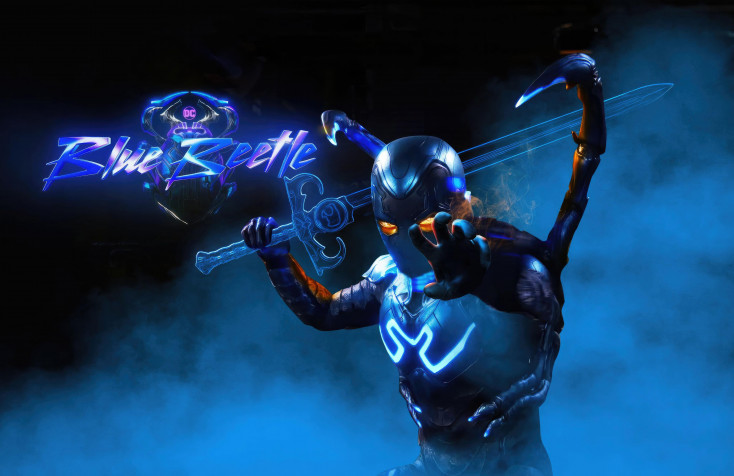 Blue Beetle Background Image 4096x2654px