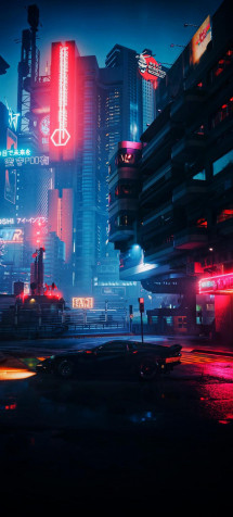 Cyberpunk iPhone Wallpaper Image 927x2048px