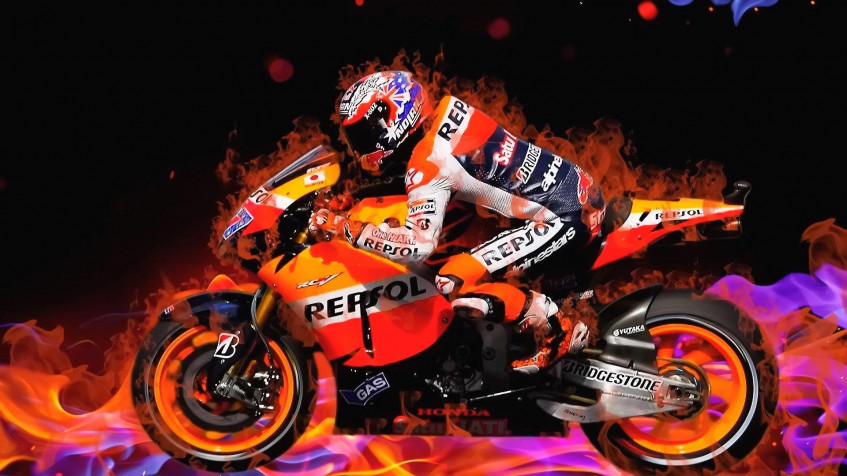 Moto Racing Full HD 1080p Wallpaper 1920x1080px