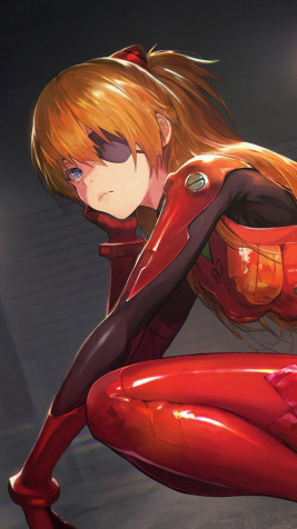 Asuka Langley Android Wallpaper 1080x1920px