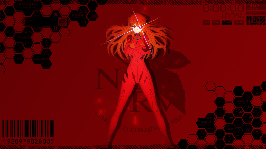 Asuka Langley Full HD 1080p Wallpaper 1920x1080px