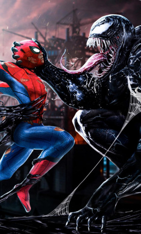 Marvels Spider Man 2 Venom Mobile Background 1280x2120px