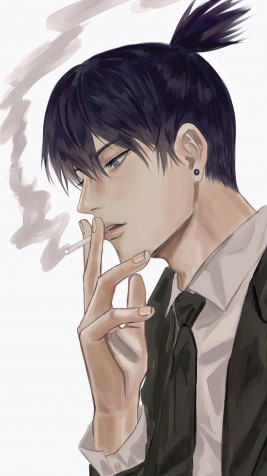 Anime Smoking Boy 4k Phone Wallpaper 2160x3840px