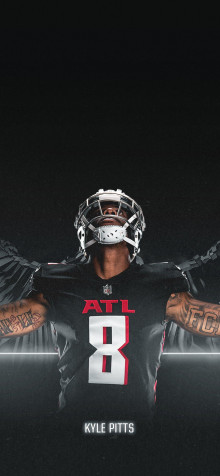 Atlanta Falcons iPhone 14 Plus Wallpaper 1284x2778px