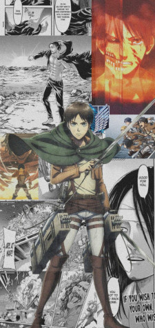 Eren Yeager Phone Background Image 1080x2280px