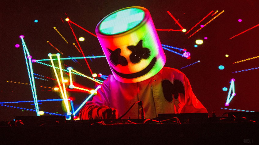 Cartoon Marshmello 4k UHD Wallpaper 3840x2160px