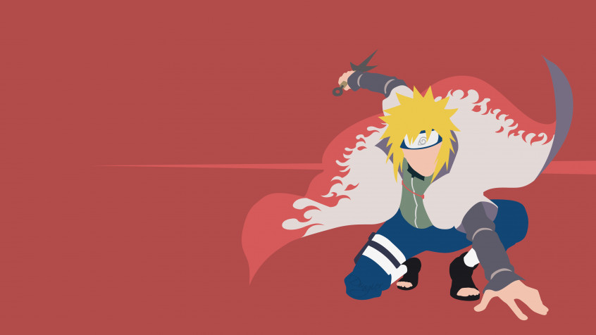 Minato Namikaze 4k UHD Wallpaper 3840x2160px