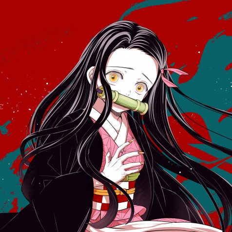 Nezuko Mobile Background 2732x2732px