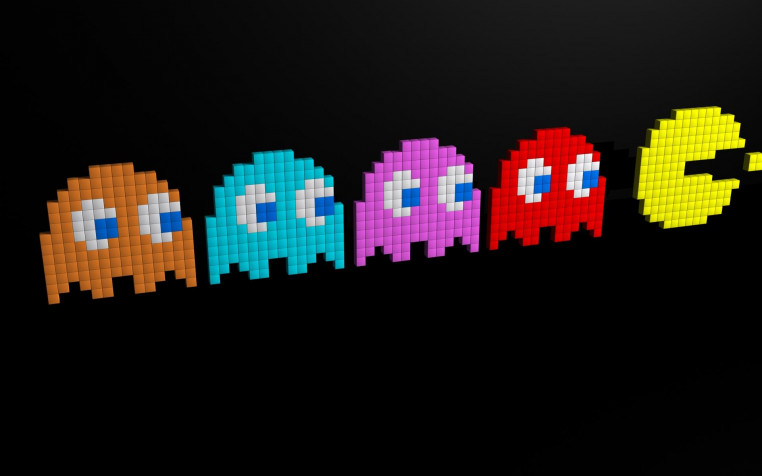 Pacman Widescreen HD Wallpaper 1920x1200px