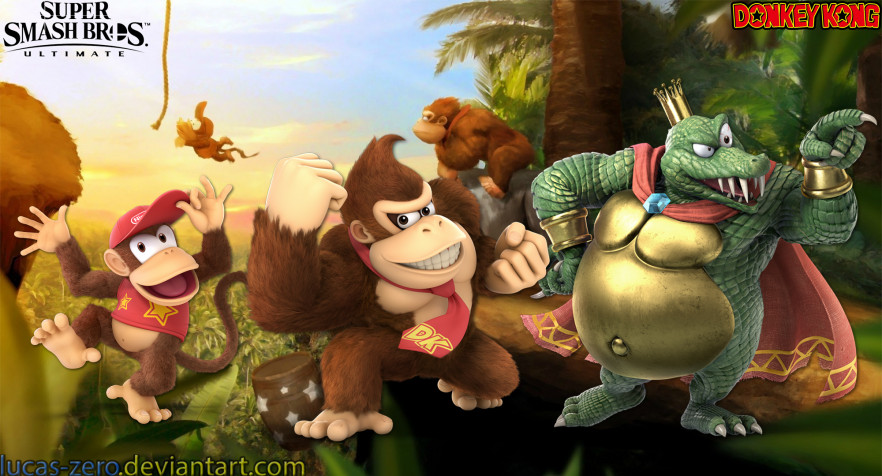 Donkey Kong Desktop Background 2000x1080px