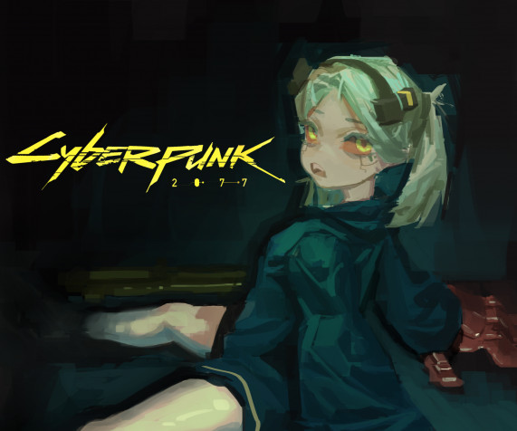 Rebecca Cyberpunk MacBook Background 1921x1601px