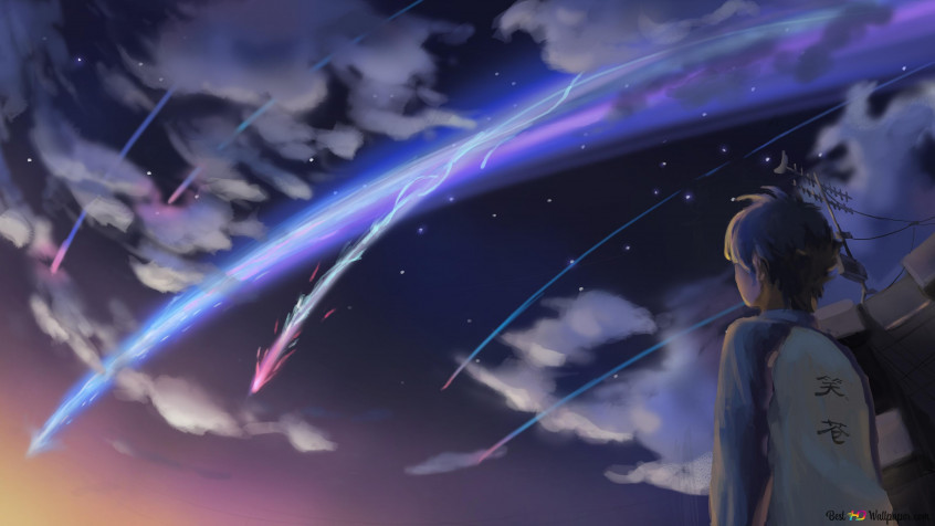 Your Name Tachibana Taki Desktop Background 3554x1999px