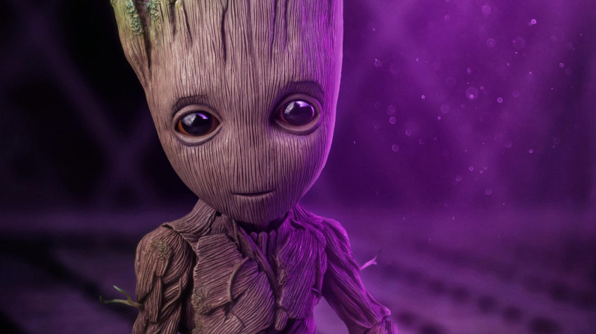 Baby Groot Full HD 1080p Wallpaper 1920x1080px