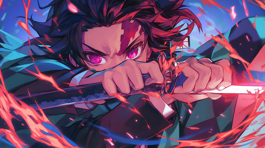 Tanjiro HD Background 1536x864px