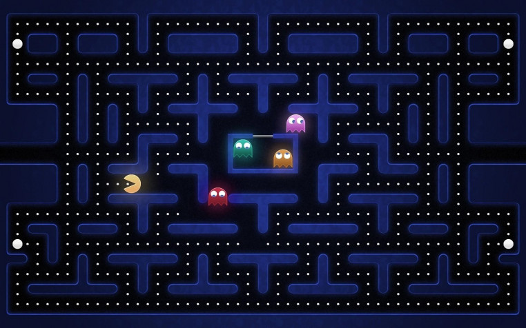 Pacman Widescreen HD Wallpaper 1920x1200px