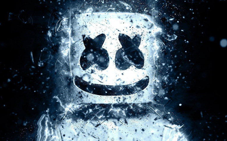 Cartoon Marshmello Widescreen HD Wallpaper 1920x1200px