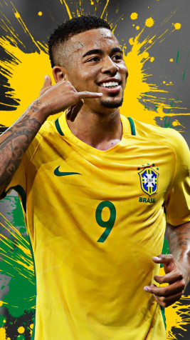 Gabriel Jesus Phone Wallpaper 1080x1920px