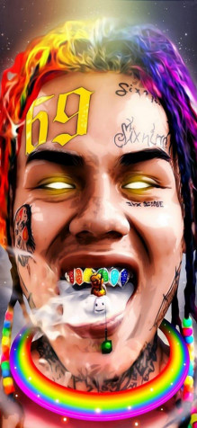 Aesthetic 6ix9ine iPhone 13 Mini Wallpaper 1080x2340px