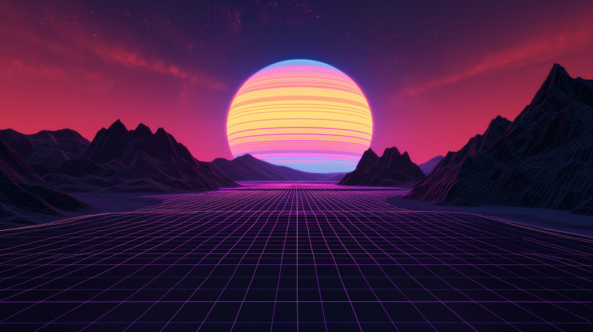 Retro Desktop Background 2912x1632px