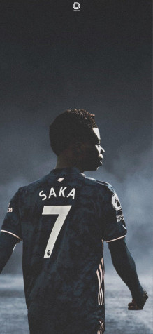 Bukayo Saka Wallpaper for Mobile 944x2048px