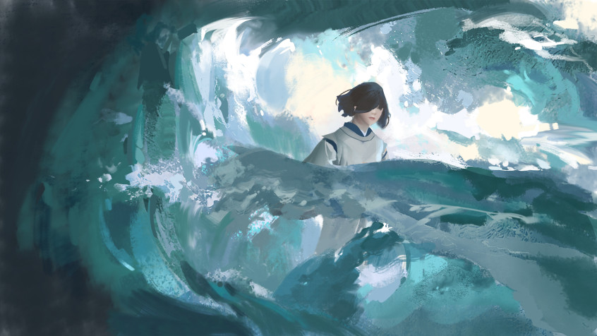 Haku Spirited Away Desktop HD Background 5000x2813px