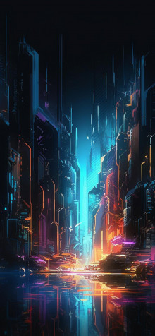 Cyberpunk Phone Background 1183x2560px