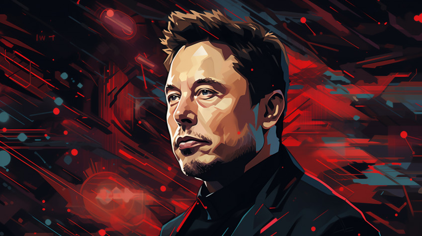 Elon Musk Desktop Wallpaper 2912x1632px