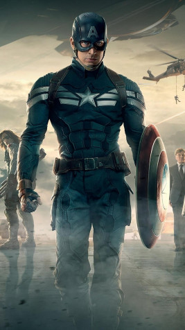 Cool Captain America Android Wallpaper Image 1080x1920px