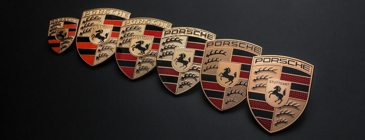 Porsche Logo MacBook Wallpaper 2064x793px