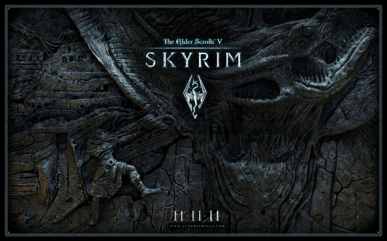 Skyrim Laptop Background 1600x1000px