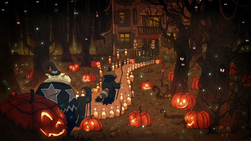 Halloween 2k QHD Wallpaper 2560x1440px